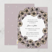 冬の花彩彩の前夜祭招待状 招待状 (正面/裏面)