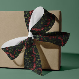 冬の花束パターン グログランリボン