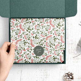 冬の花束パターン 薄葉紙