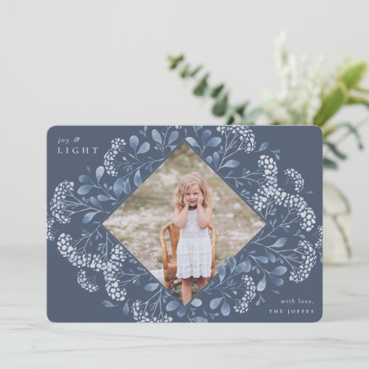 冬の花束 |ハヌカー写真 シーズンカード (スタンド正面)