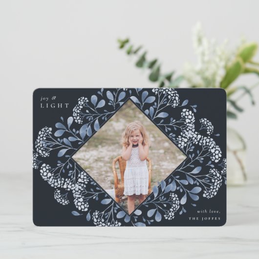 冬の花束 |ハヌカー写真 シーズンカード (スタンド正面)