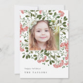 冬の花束 |ホリデーフォトカード シーズンカード (正面)