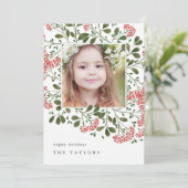 冬の花束 |ホリデーフォトカード シーズンカード (スタンド正面)