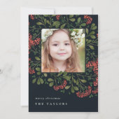 冬の花束 |ホリデーフォトカード シーズンカード (正面)