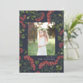 冬の花束 |ホリデーフォトカード シーズンカード (スタンド正面)