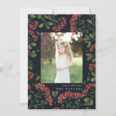 冬の花束 |ホリデーフォトカード シーズンカード (正面)