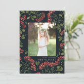 冬の花束 |ホリデーフォトカード シーズンカード (スタンド正面)