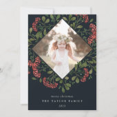 冬の花束 |ホリデーフォトカード シーズンカード (正面)