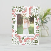 冬の花束 |ホリデーフォトカード シーズンカード (スタンド正面)