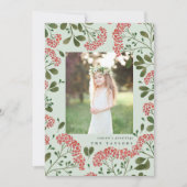 冬の花束 |ホリデーフォトカード シーズンカード (正面)