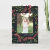 冬の花束 |折り畳みホリデーカード シーズンカード (正面)