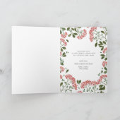 冬の花束 |折り畳みホリデーカード シーズンカード (内部)