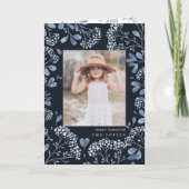 冬の花束 | 折り畳みHanukkahフォトカード シーズンカード (正面)