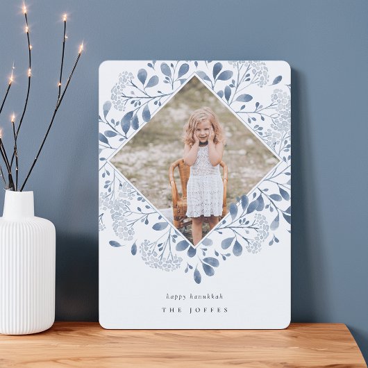 冬の花束 |水エレガント色ハヌカー写真 シーズンカード