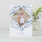 冬の花束 |水エレガント色ハヌカー写真 シーズンカード (スタンド正面)