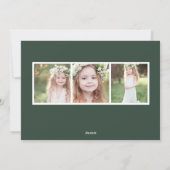 冬の花束 |水彩植物写真 シーズンカード (裏面)