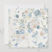 冬の花模様コッツウォルドロマンチック結婚スクエア 招待状 (裏面)