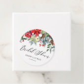 冬の花環のガーランド　ブライダルシャワーの花 フェイバータグ (インサイチュ)