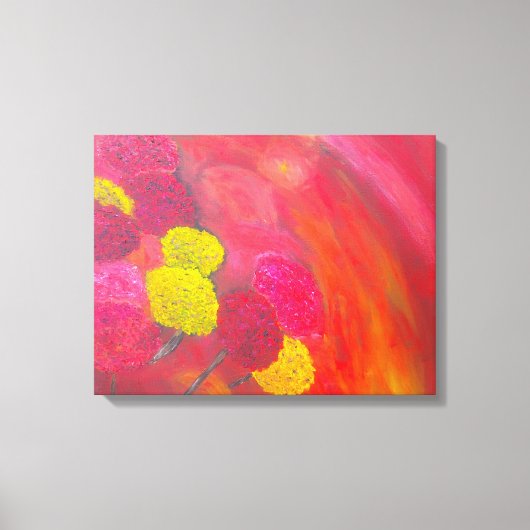 冬の花16x20ラップのキャンバス キャンバスプリント (正面)