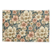 冬の花 アザレアとバラ 枕カバー (裏面)