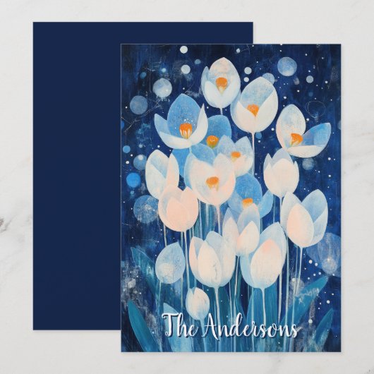 冬の花 シーズンカード (正面/裏面)