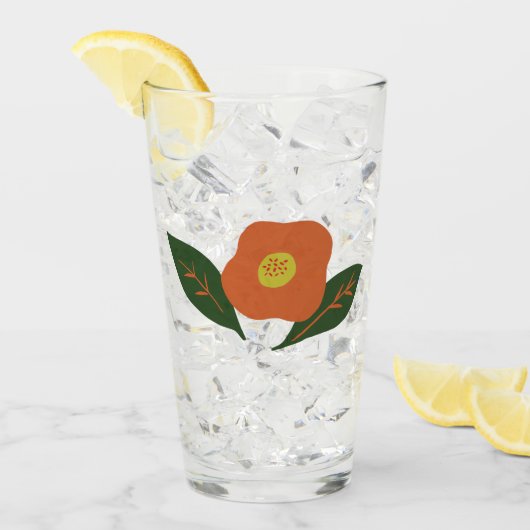 冬の花 タンブラーグラス (アイス正面)