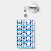冬の花 バッジ (裏面(伸縮クリップ))