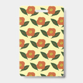 冬の花 バッジ (裏面)
