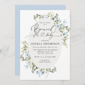 冬の花 | ベイビーブランチ 招待状 (正面/裏面)