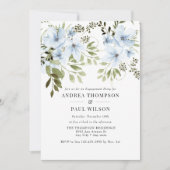 冬の花 |婚約パーティ招待状 招待状 (正面)