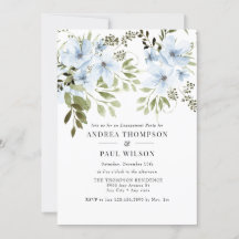 冬の花 |婚約パーティ招待状