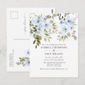 冬の花 | 結婚式招待状 ポストカード (正面/裏面)