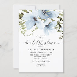 冬の花 |青いブライダルシャワー 招待状