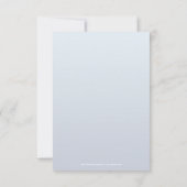 冬の芸術的ワンダーランドドリームウェディングRSVPカード 招待状 (裏面)