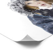 冬の若い美少女 ポスター (角)