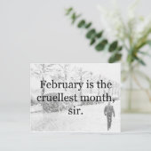 冬の荒野 ポストカード (スタンド正面)