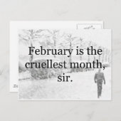 冬の荒野 ポストカード (正面/裏面)