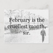 冬の荒野 ポストカード (正面)