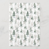 冬の華麗な透かしクリスマスホリデー メニュー (裏面)