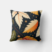 冬の落下離れのレトロパターン クッション (裏面)