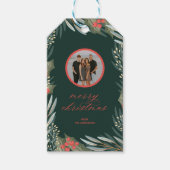 冬の葉からクリスマスギフトタグフォト ギフトタグ (正面)
