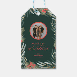 冬の葉からクリスマスギフトタグフォト ギフトタグ