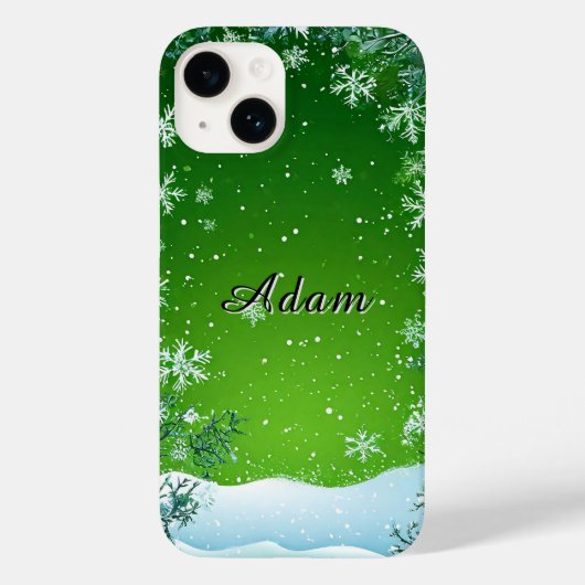 冬の葉が囲むシーン Case-Mate iPhoneケース (裏面)