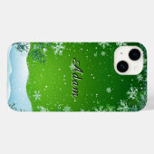 冬の葉が囲むシーン Case-Mate iPhoneケース (裏面 (横))