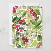 冬の葉っぱのSave the Dateカード セーブザデート (裏面)