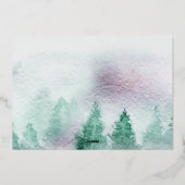 冬の葉と松の縁ど金ゴールド 箔シーズンカード (裏面)