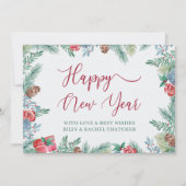 冬の葉と松縁どのコーン シーズンカード (正面)