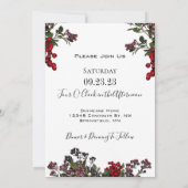 冬の葉のことわざそれが二回誓い更新 招待状 (裏面)