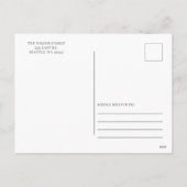 冬の葉の新しい家のための休日の写真の移動 シーズンポストカード (裏面)