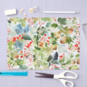 冬の葉の水のカラーティッシュペーパー 薄葉紙 (クラフト)